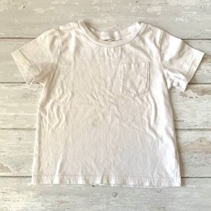 Boys 4T White Basic Pocket Tee Short Sleeve Shirt Circo Brand 100% Cotton